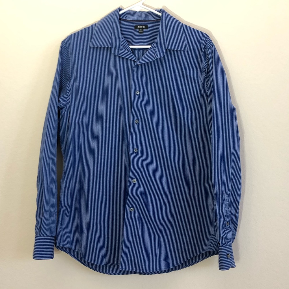 Apt. 9 Striped Button Down Shirt (A)